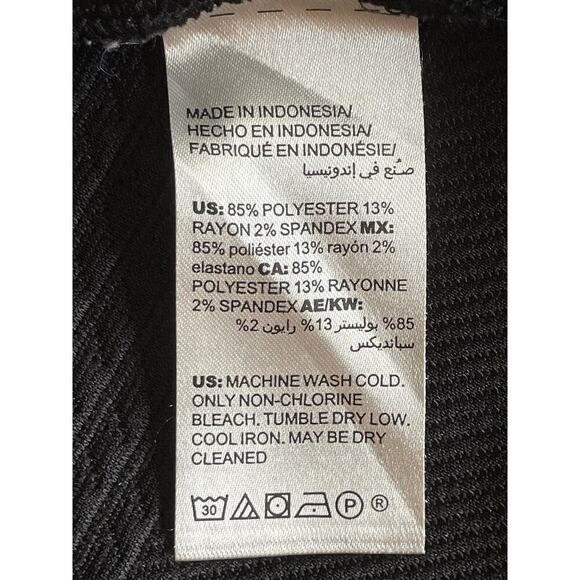 Chico’s Black Textured Boxy Blouse Size XL Career Office EUC - Picture 8 of 9